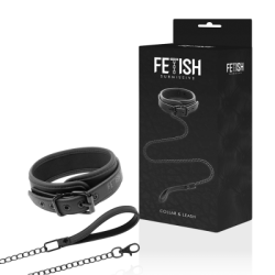 FETISH SUBMISSIVE - COLLANA A CATENA CON FODERA IN NOPRENE 2