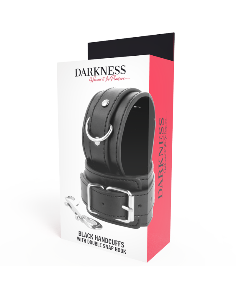 DARKNESS - MANETTE NERE REGOLABILI CON DOPPIO NASTRO DI RINFORZO