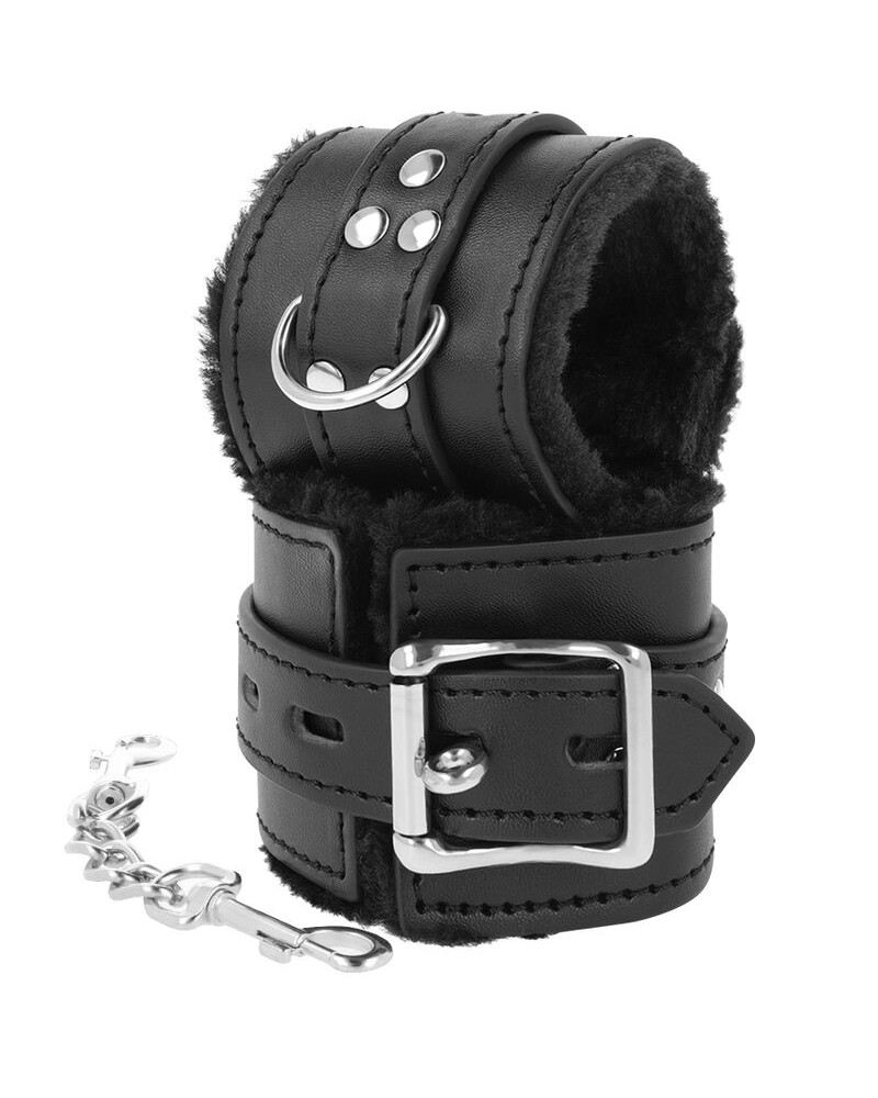 DARKNESS - MANETTE BDSM RIVESTITE NERE