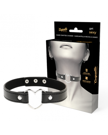 COQUETTE CHIC DESIRE - COLLANA IN PELLE VEGANA ACCESSORIO CUORE DONNA 2