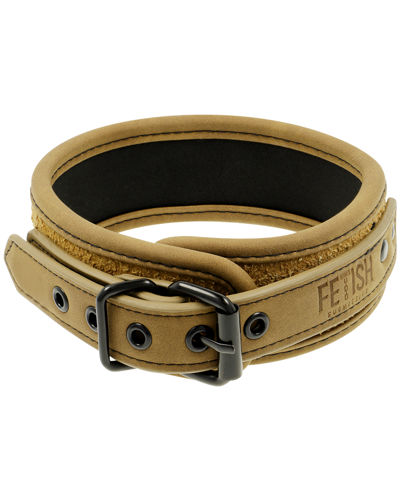 FETISH SUBMISSIVE ORIGEN - COLLANA FODERATA IN NEOPRENE CON CATENA