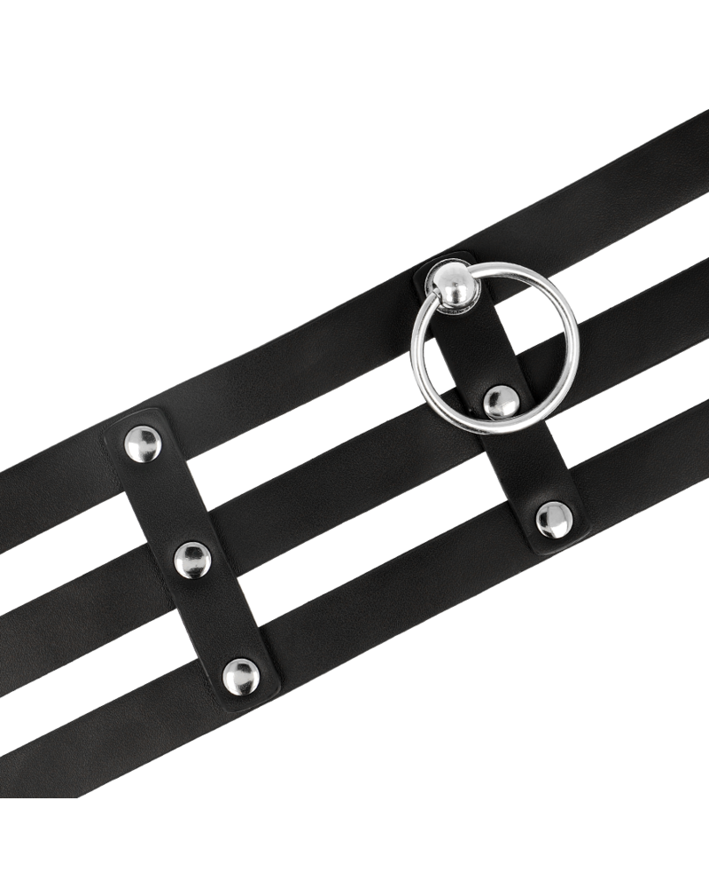 COQUETTE CHIC DESIRE - GIROCOLLO IN PELLE VEGANO STILE FETISH