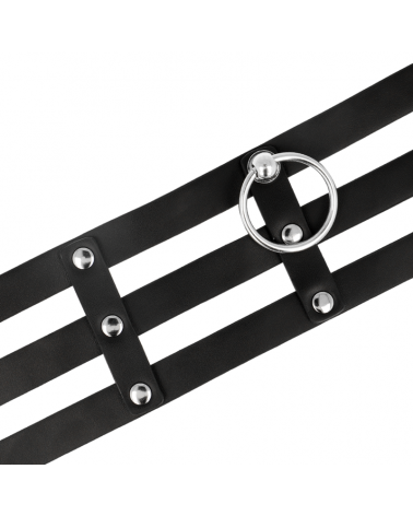 COQUETTE CHIC DESIRE - GIROCOLLO IN PELLE VEGANO STILE FETISH