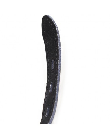 OHMAMA FETISH - BALL GAG IN SILICONE CON CINTURA IN PELLE (LUCCHETTO INCLUSO)