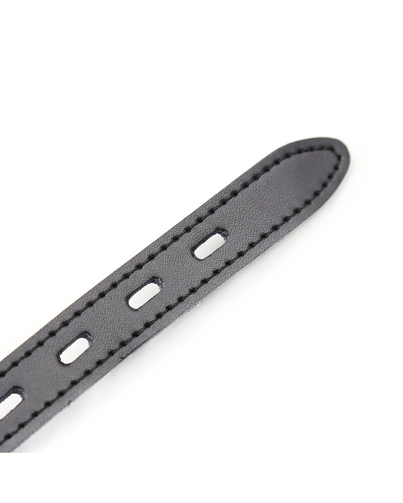 OHMAMA FETISH - BALL GAG IN SILICONE CON CINTURA IN PELLE (LUCCHETTO INCLUSO)