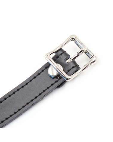 OHMAMA FETISH - BALL GAG IN SILICONE CON CINTURA IN PELLE (LUCCHETTO INCLUSO)