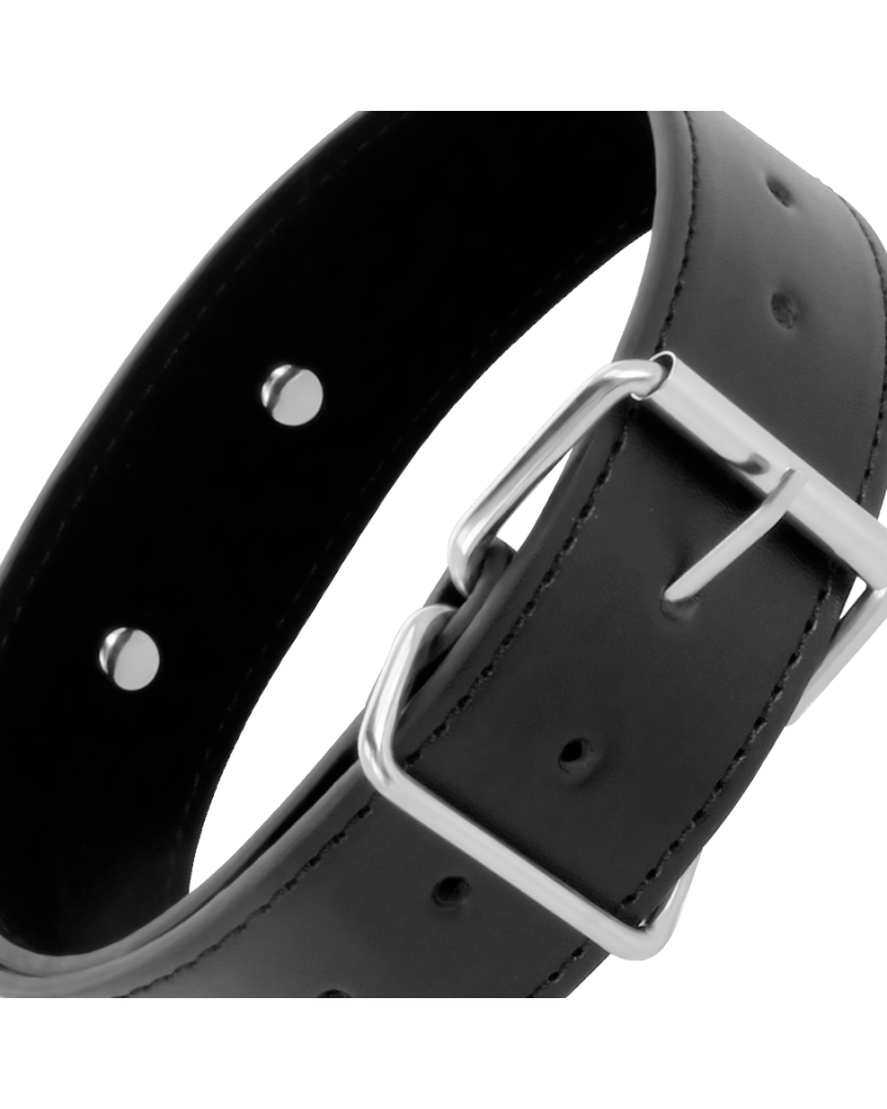 DARKNESS - COLLANA POSTURA CON CATENA IN PELLE