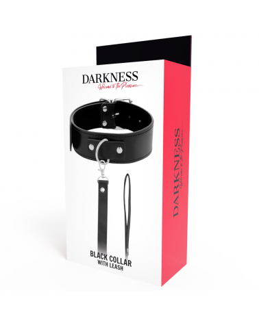 DARKNESS - COLLANA POSTURA CON CATENA IN PELLE
