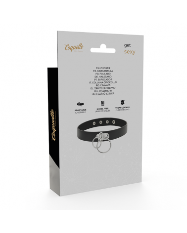 COQUETTE CHIC DESIRE - GIROCOLLO IN PELLE VEGANA CON DOPPIO ANELLO