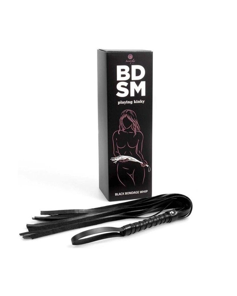SECRETPLAY - BLACK BONDAGE WHIP COLLEZIONE BDSM