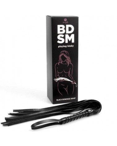 SECRETPLAY - BLACK BONDAGE WHIP COLLEZIONE BDSM