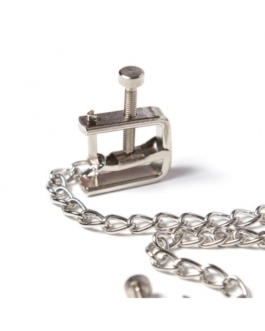 OHMAMA FETISH - MORSETTI A VITE IN METALLO CON CATENA