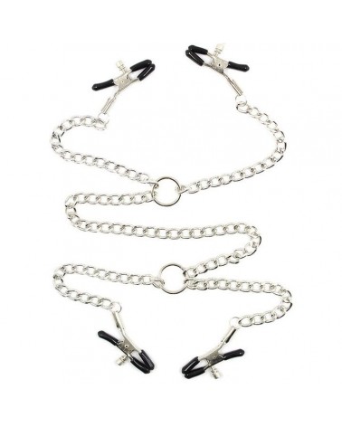 OHMAMA FETISH - 4 Morsetti per capezzoli CON CATENE