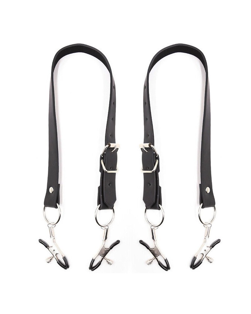 OHMAMA FETISH - PINZE PER CLITORIDE CON CINGHIE PER GAMBE