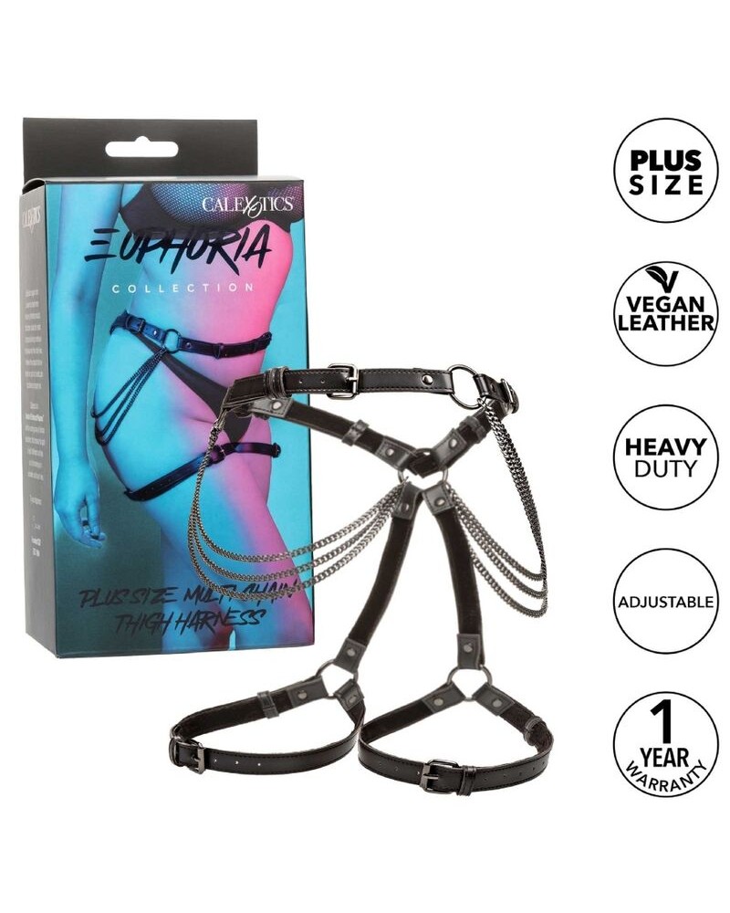 CALEXOTICS - EUPHORIA IMBRACATURA PER COSCIA MULTI CATENA PLUS TAGLIA