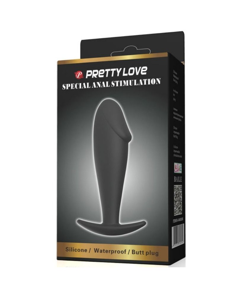 PRETTY LOVE - PLUG ANALE IN SILICONE PER PENE NERO