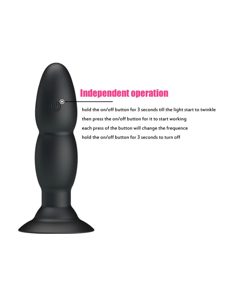 PRETTY LOVE - SPINA VIBRATORE E ROTAZIONE TRAMITE TELECOMANDO