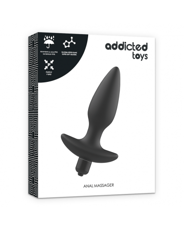 ADDICTED TOYS - MASSAGER PLUG ANALE CON VIBRAZIONE NERA