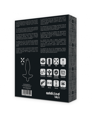 ADDICTED TOYS - MASSAGER PLUG ANALE CON VIBRAZIONE NERA