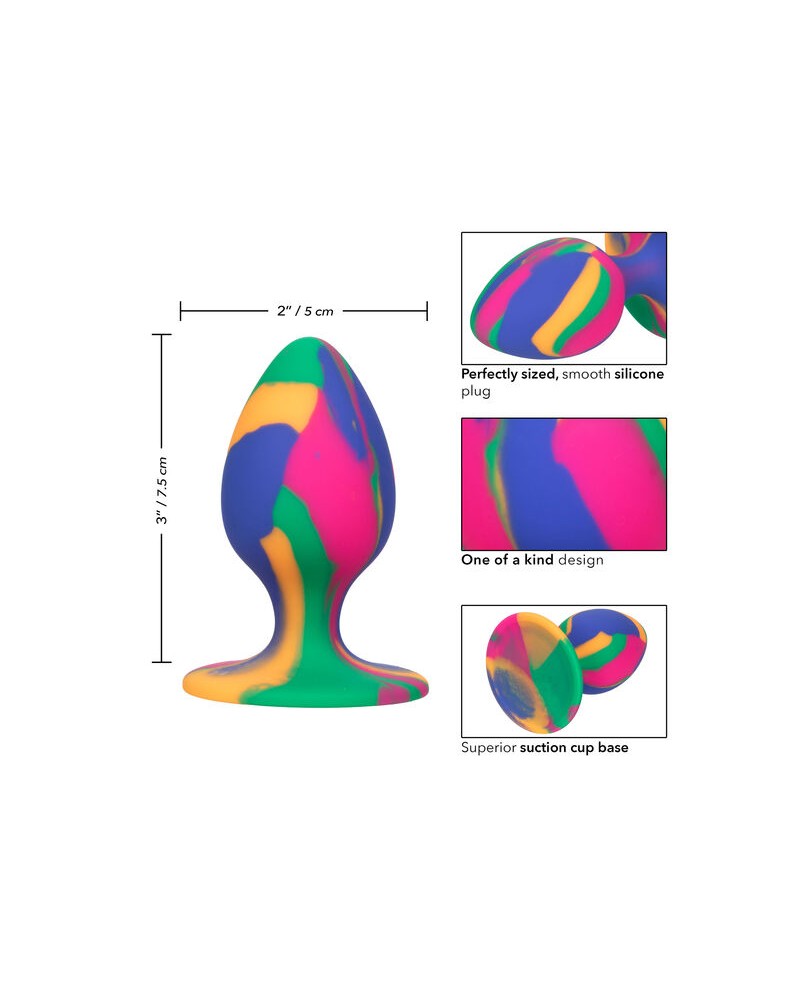 CALEXOTICS - CHEEKY MEDIO TIE-DYE PLUG ANALE