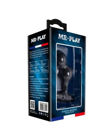 MR PLAY - PLUG ANALE VIBRATORE IN SILICONE NERO