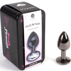 SECRETPLAY - BUTT PLUG GUNMETAL TAGLIA PICCOLA 7 CM 2
