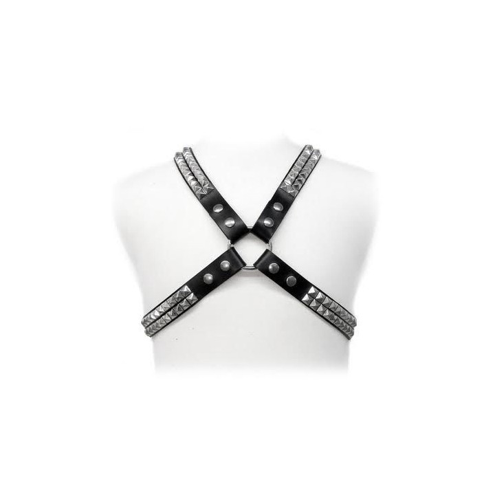 LEATHER BODY - IMBRACATURA PER BORCHIE PIRAMIDE