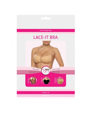 BYE-BRA - LACE-IT VALORIZZAZIONE PUSH-UP BEIGE COPPA D