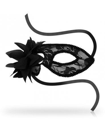 OHMAMA - MASCHERE MASCHERE IN PIZZO NERO E FIORI 2