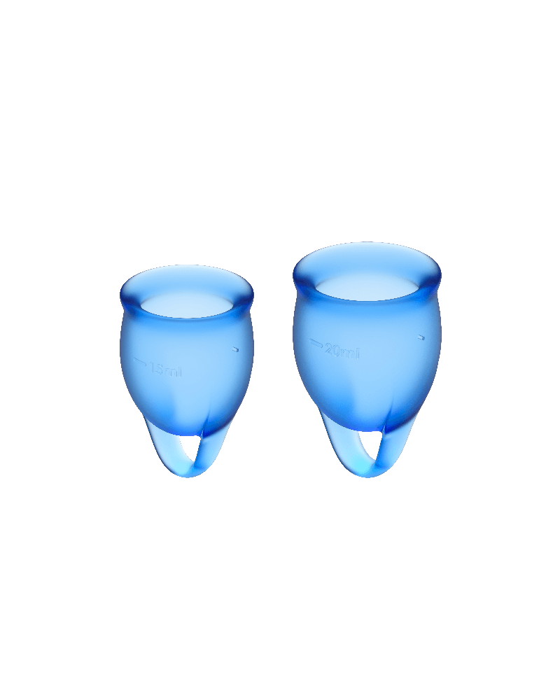 SATISFYER - FEEL CONFIDENT COPPA MESTRUALE TRASPARENTE 15 + 20 ML