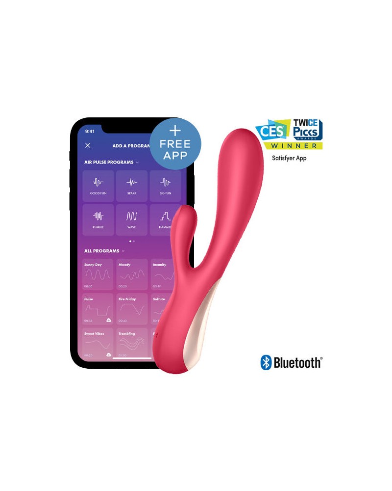 SATISFYER - MONO FLEX ROSA CON APP