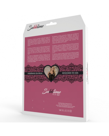 SUBBLIME - SET SET DUE PEZZI REGGISENO E MUTANDINE S/M