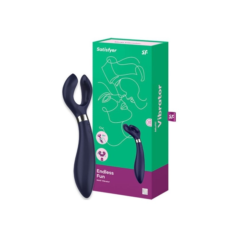 SATISFYER - DIVERTIMENTO INFINITO MULTI VIBRATOR 3 NERO