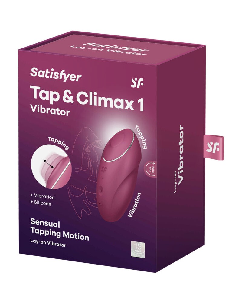 SATISFYER - TAP  CLIMAX 1 VIBRATORE LAY-ON GRIGIO