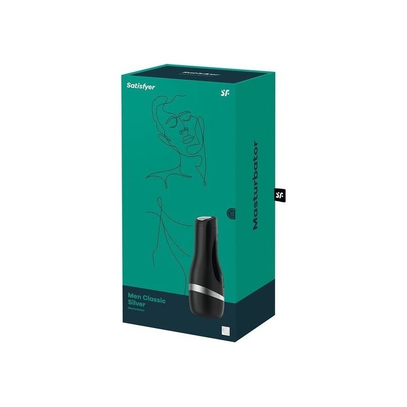 SATISFYER - MASTURBADOR CLASSICO NERO DA UOMO