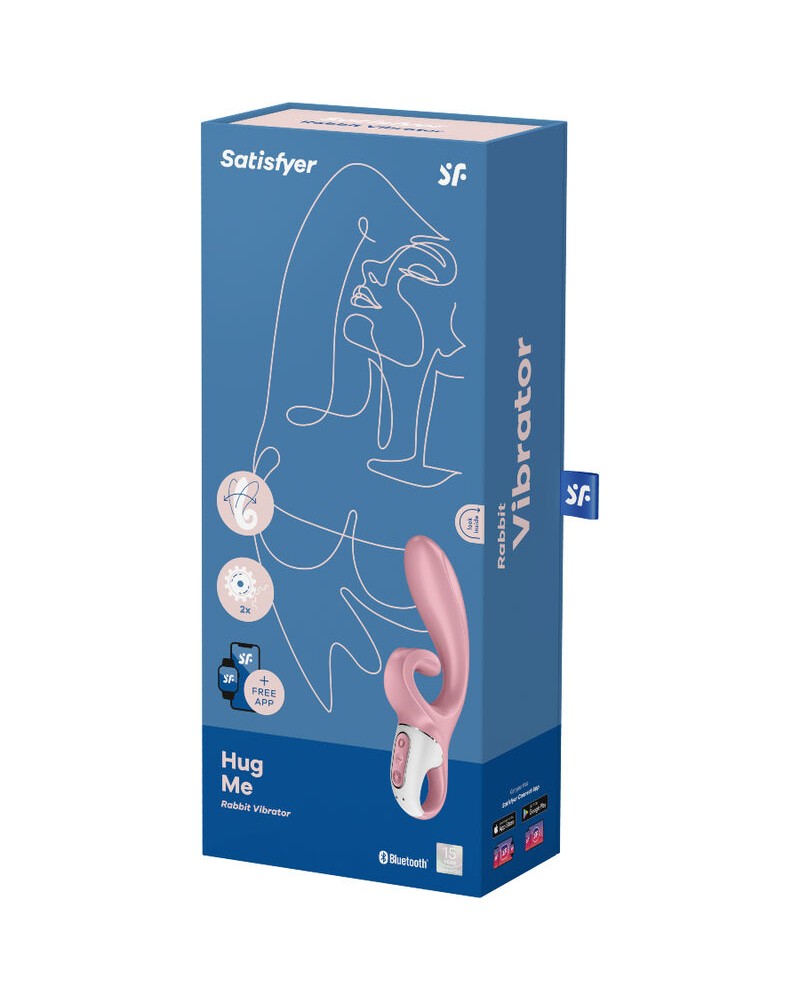 SATISFYER - APP VIBRATORE HUG ME RABBIT BLU