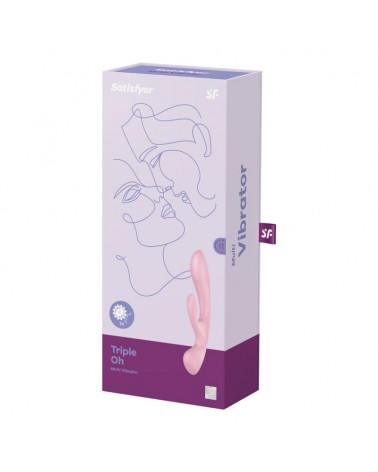 SATISFYER - TRIPLE OH VIBRAZIONE IBRIDA BLU