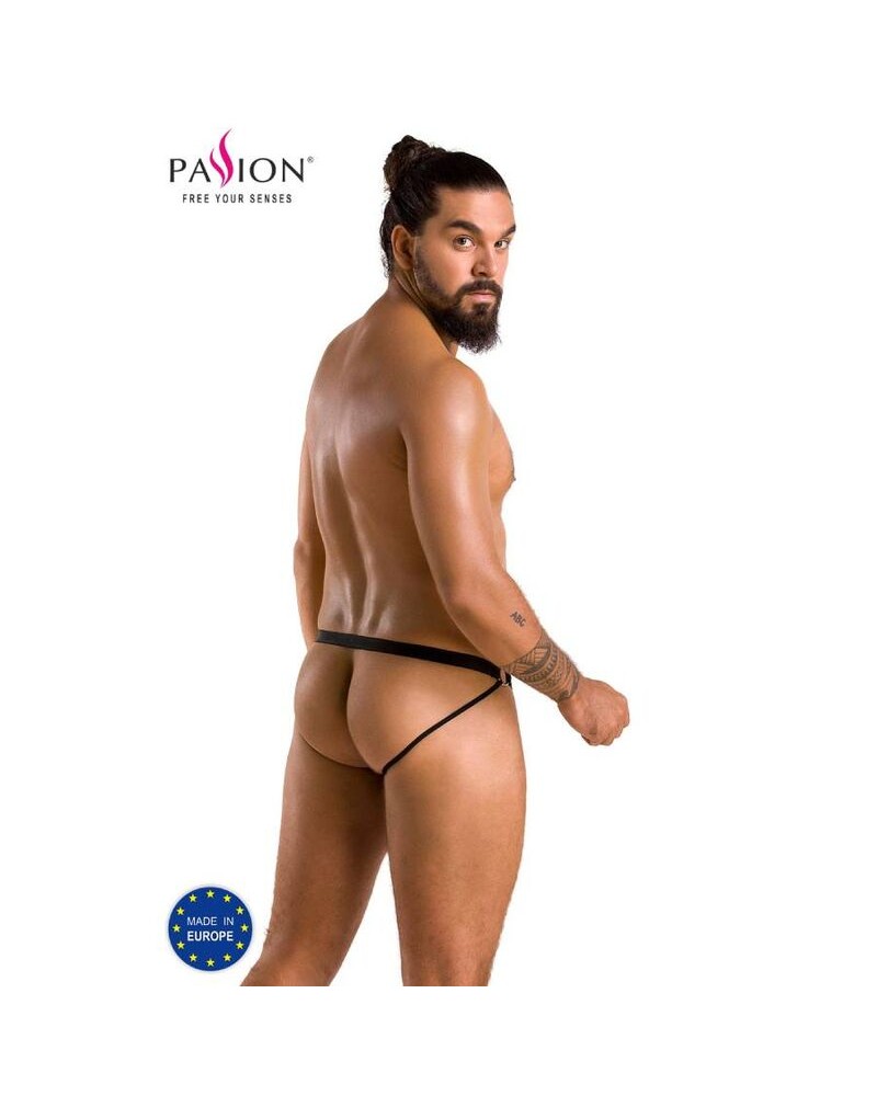 PASSION - 034 SLIP APERTO LUKE NERO L/XL