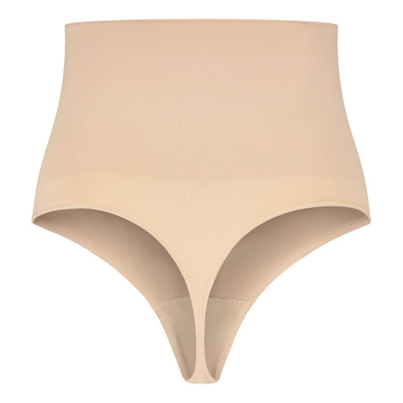 BYE-BRA - FAJA SENZA CUCITURE STILE PERIZOMA BEIGE MISURARE XXL