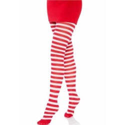 LEG AVENUE - COLLANT A RIGHE BIANCO/ROSSO 2