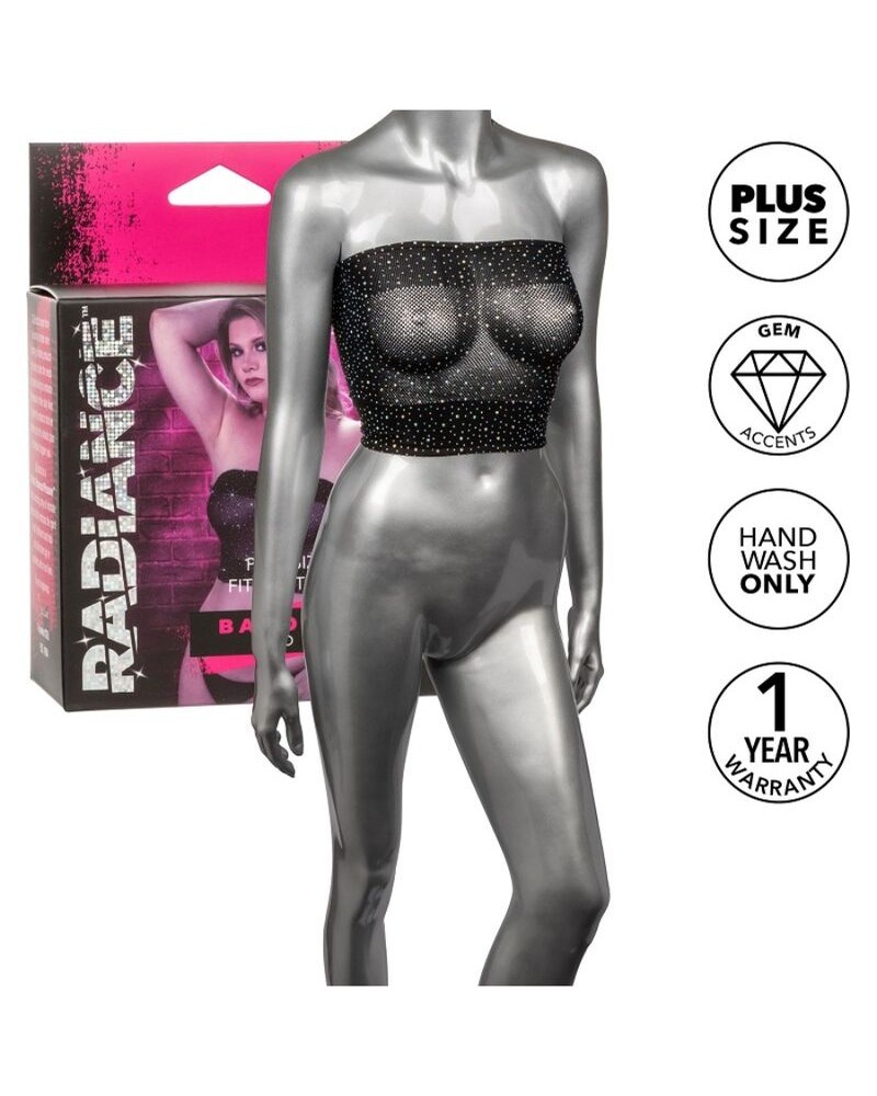 CALEXOTICS - RADIANCE BANDEAU TOP RHINE PLUS TAGLIA