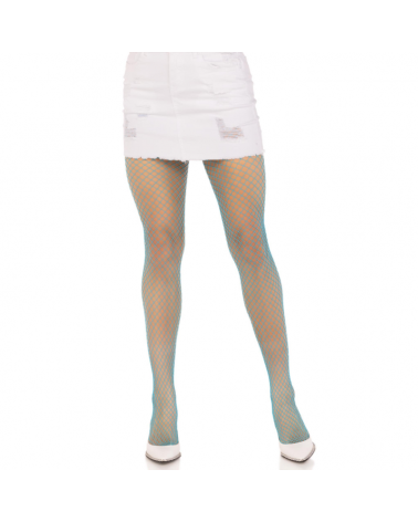 LEG AVENUE - COLLANT A RETE IN LYCRA BLU