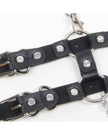 SUBBLIME - PETTORINA CON CINGHIE E CATENA DETTAGLI TAGLIA UNICA