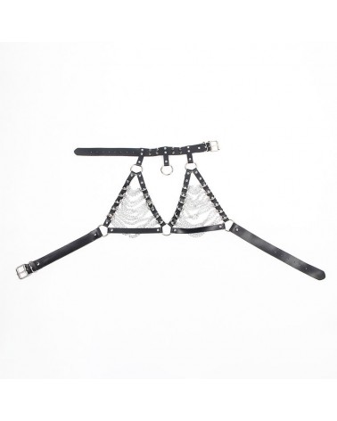 SUBBLIME - IMBRAGATURA REGGISENO E COLLANA CON CATENE TAGLIA UNICA