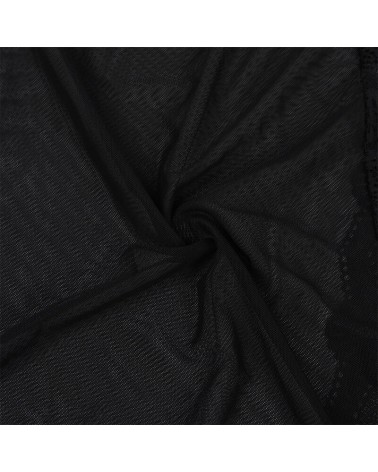 SUBBLIME - VESTAGLIA IN TESSUTO TRASPARENTE CON DETTAGLI IN PIZZO NERO L/XL