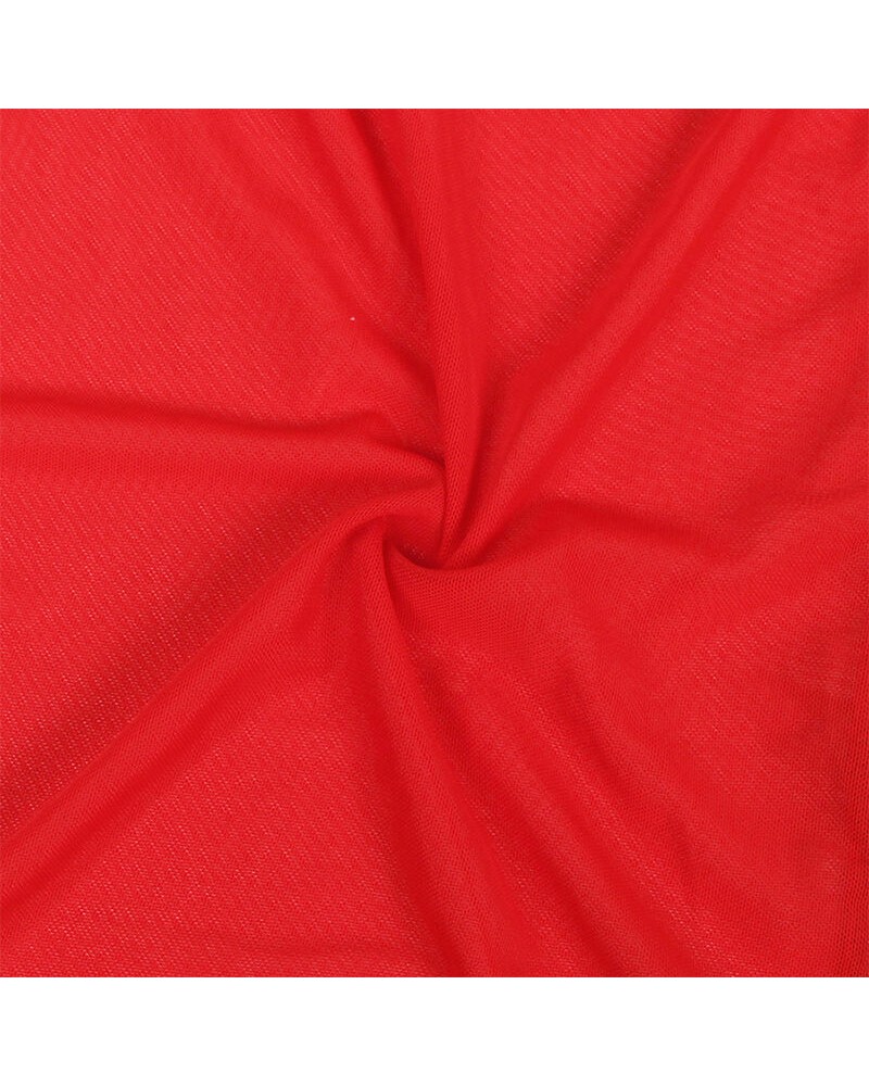 SUBBLIME - VESTAGLIA IN TESSUTO TRASPARENTE CON DETTAGLI IN PIZZO ROSSO L/XL