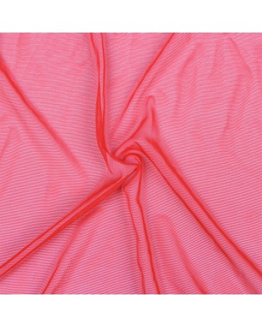 SUBBLIME - VESTAGLIA IN TESSUTO TRASPARENTE CON DETTAGLI IN PIZZO ROSSO L/XL