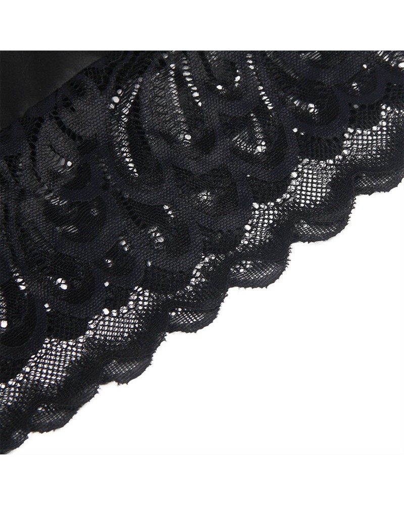 SUBBLIME - BABYDOLL CON PETTO STAMPA FLOREALE NERO L/XL