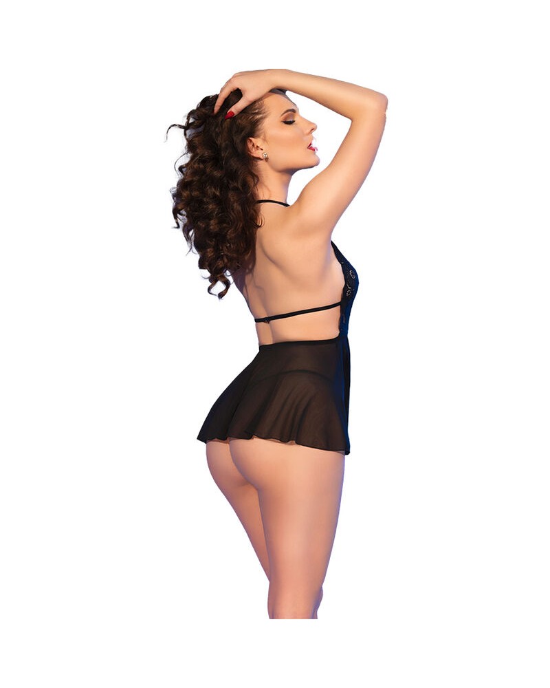 CHILIROSE - CR 4720 BABYDOLL E PERIZOMA ROSSO XL