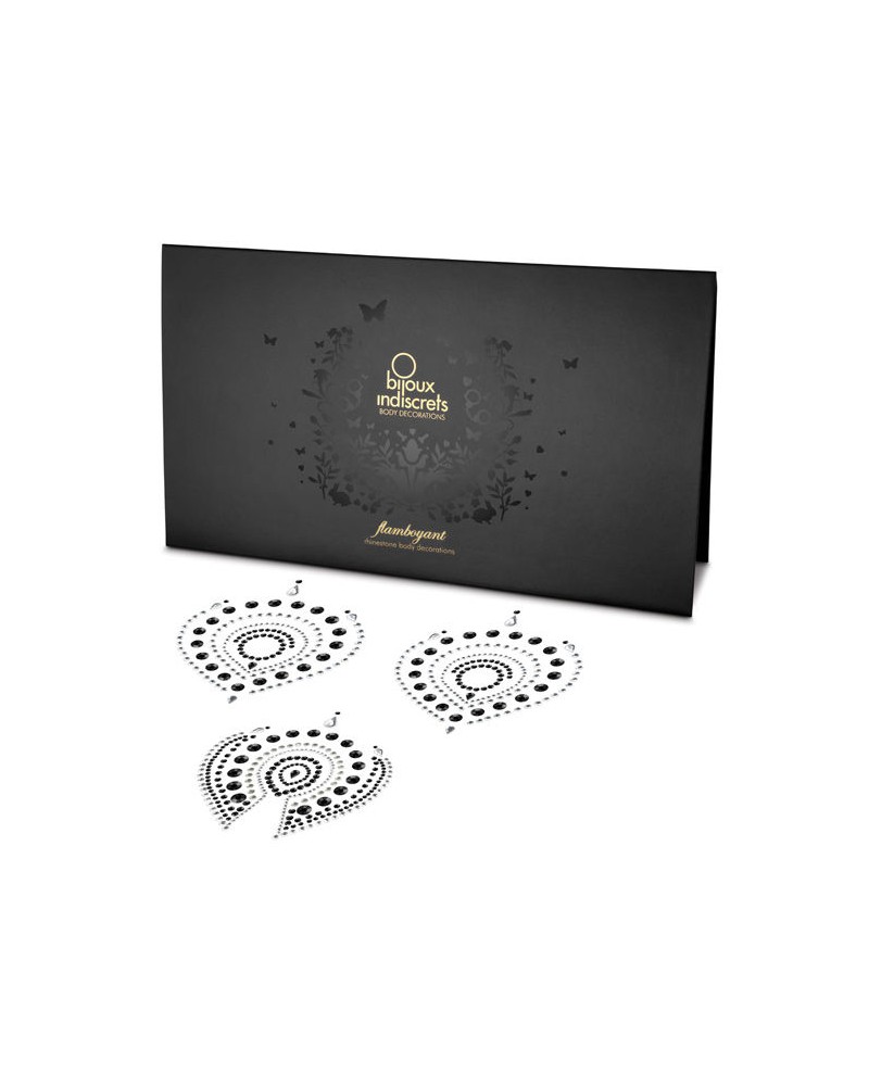 BIJOUX - INDISCRETS FLAMBOYANT NERO  ARGENTO